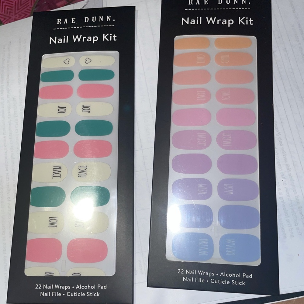 2 NIB Rae Dunn Nail Art Kits